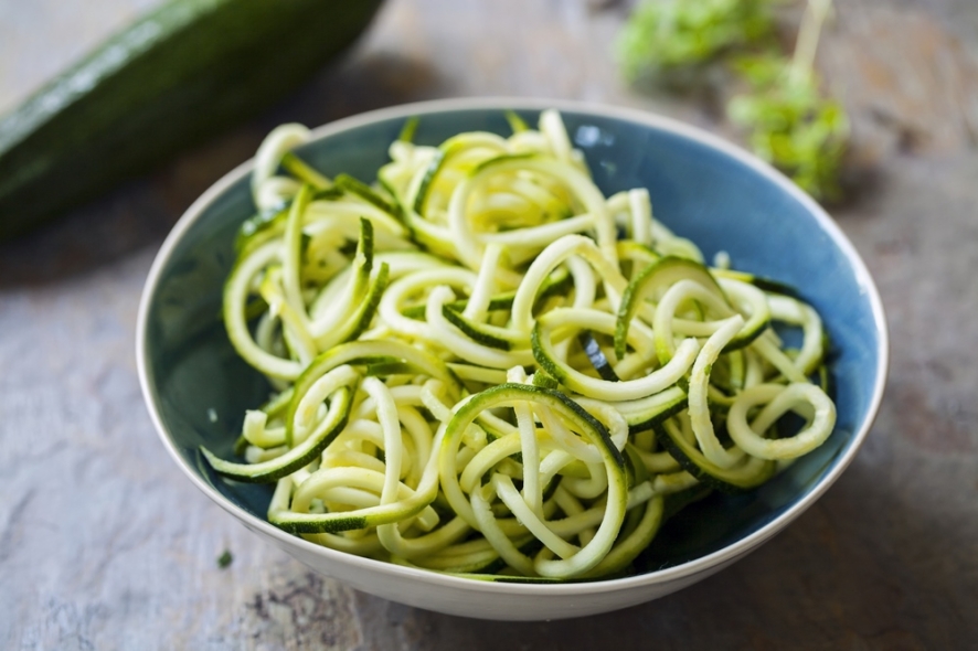 Ragout met slierten van courgette